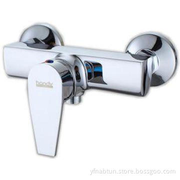 Single Handle Square Brass Bathroom Sink Faucets , Two hole